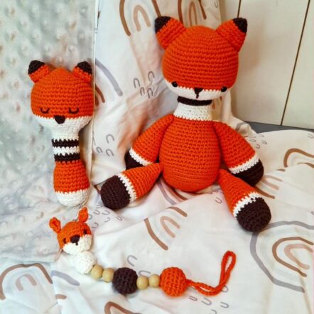 Regalos bebes Zorro Crochet